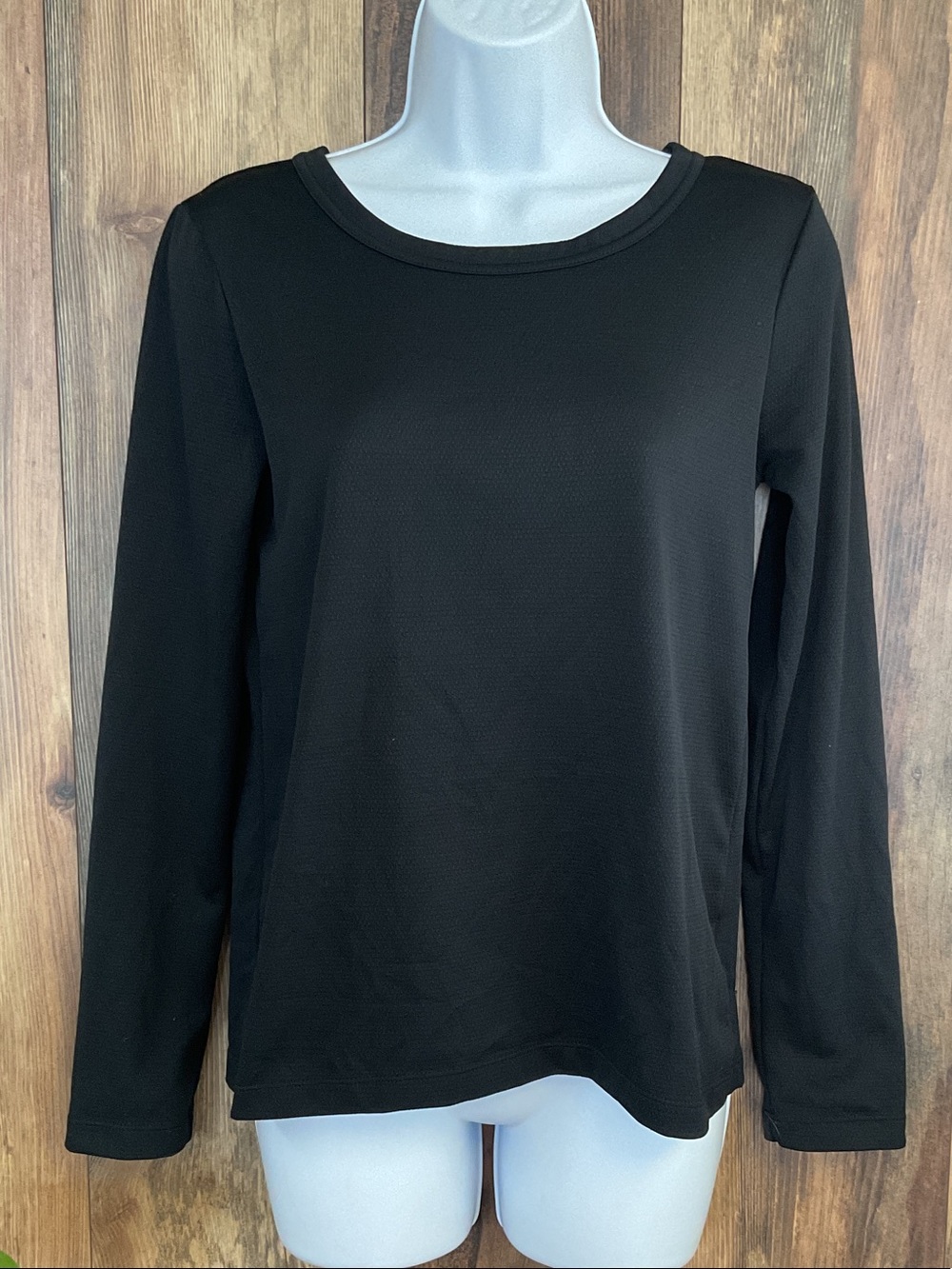 Nike Black Long Sleeve Athletic Cross Back Top XS 421B